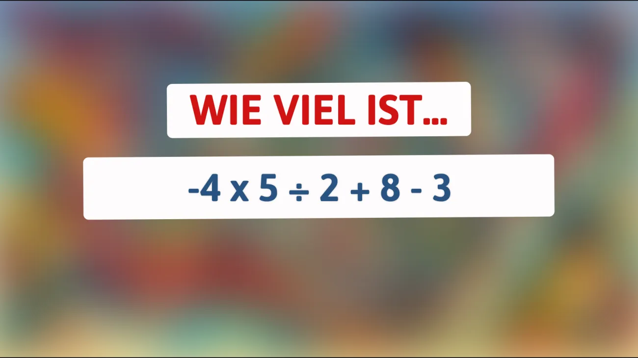 Nur 1 % schaffen es! Kannst du das knifflige Mathe-Rätsel lösen und deinen IQ beweisen?"