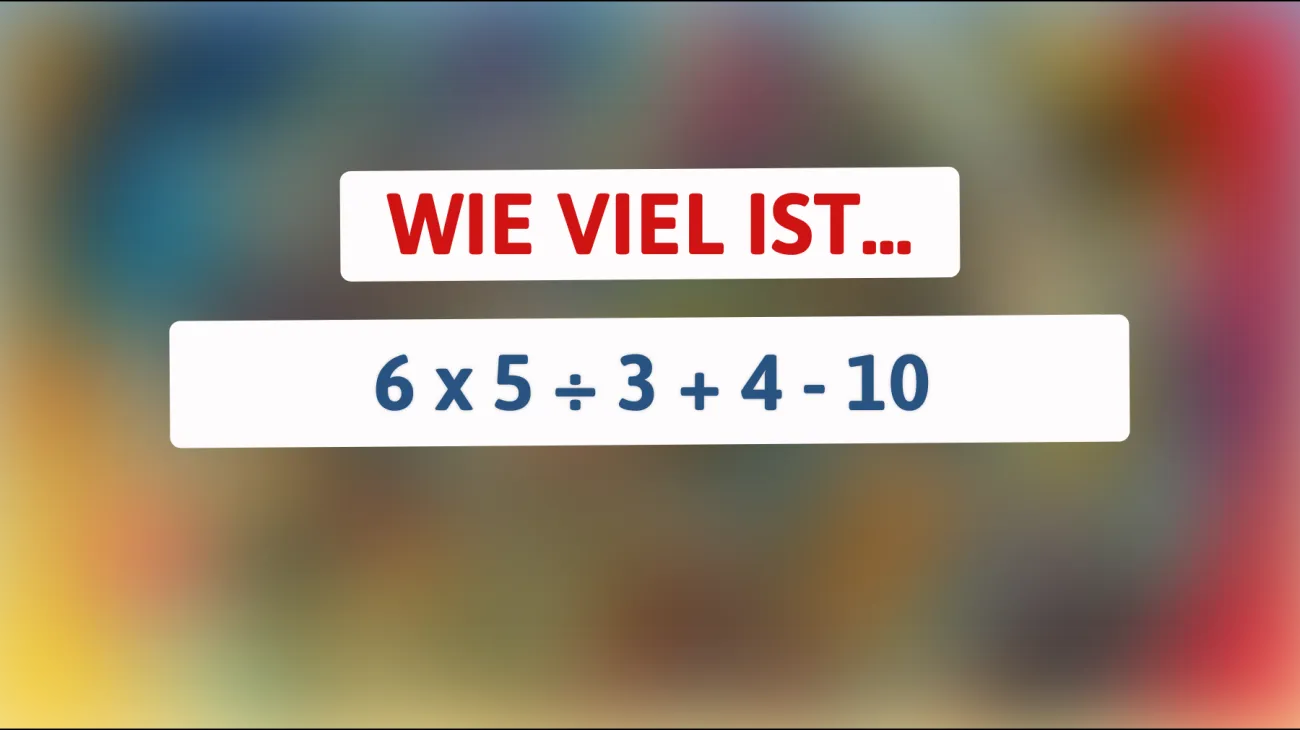 Hast du das Zeug dazu, dieses knifflige Rätsel zu knacken? Die Antwort wird dich überraschen!"