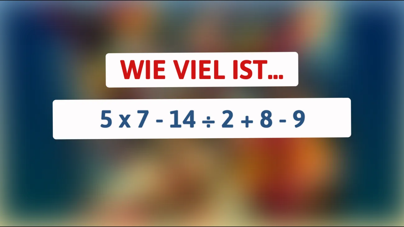 Nur 1% der Menschen kann dieses knifflige Mathe-Rätsel lösen! Bist du dabei?"