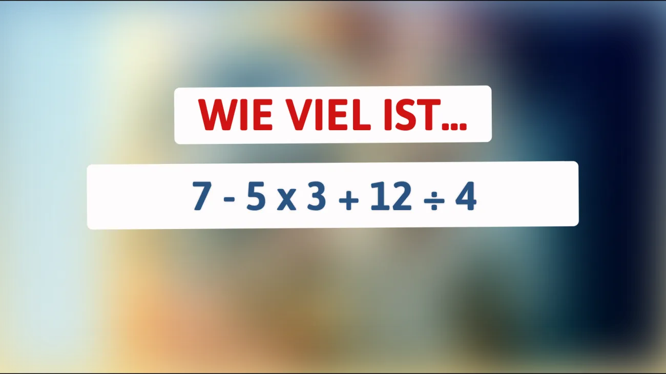 Nur 1% der Menschen kann dieses mathematische Rätsel auf Anhieb lösen: Bist du ein Mathe-Genie?"