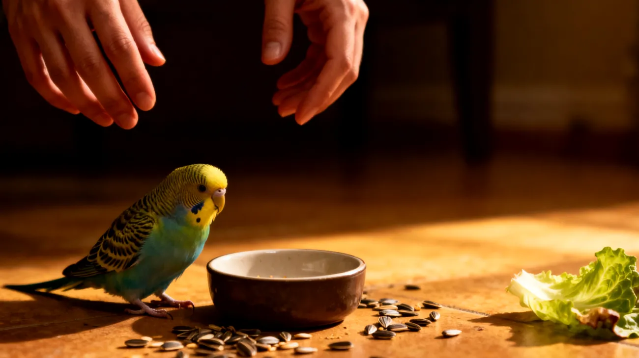 Wellensittiche in der Wohnung benötigen eine ausgewogene und abwechslungsreiche Ernährung, haben aber oft Schwierigkeiten mit einseitigen Körnermischungen und mangelnder Frischkost-Zufuhr in der Innenhaltung"